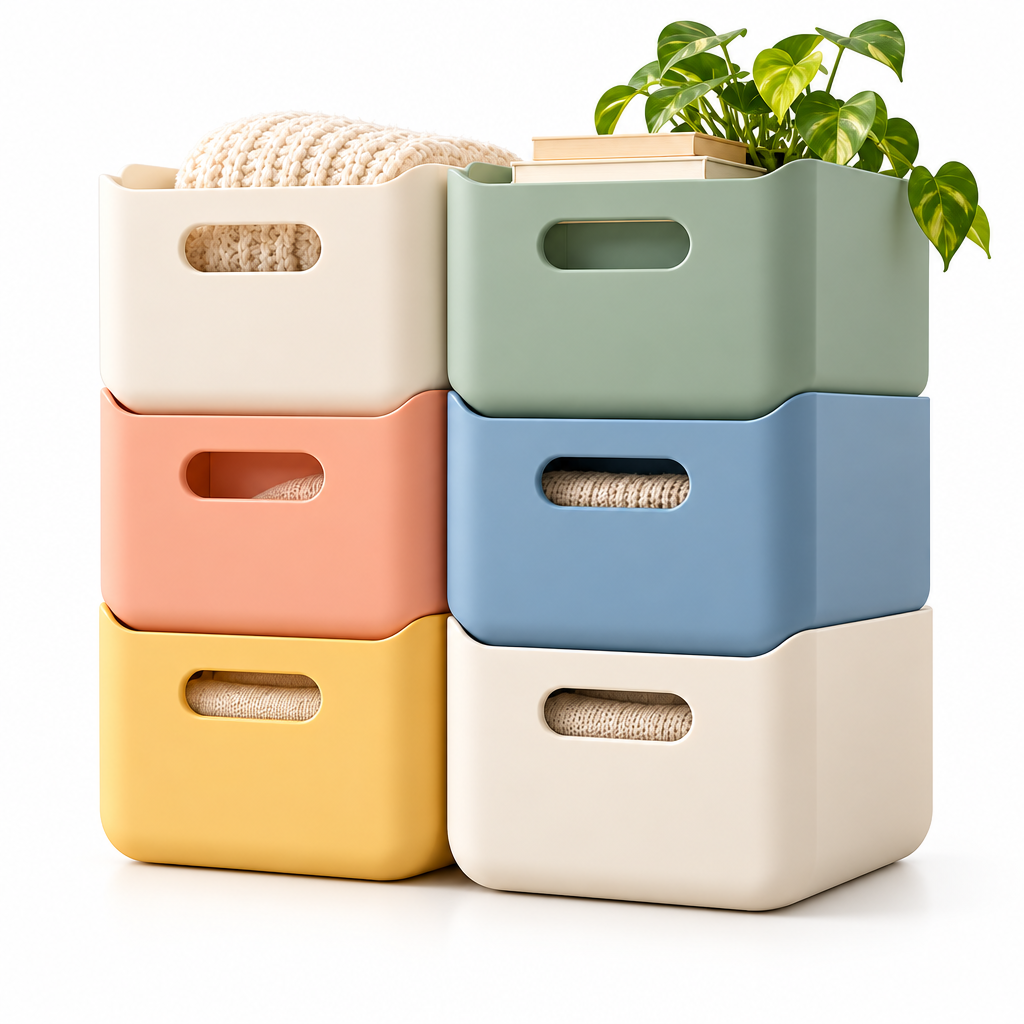 iverqena™ Modular Color-Block Storage Bins image 2