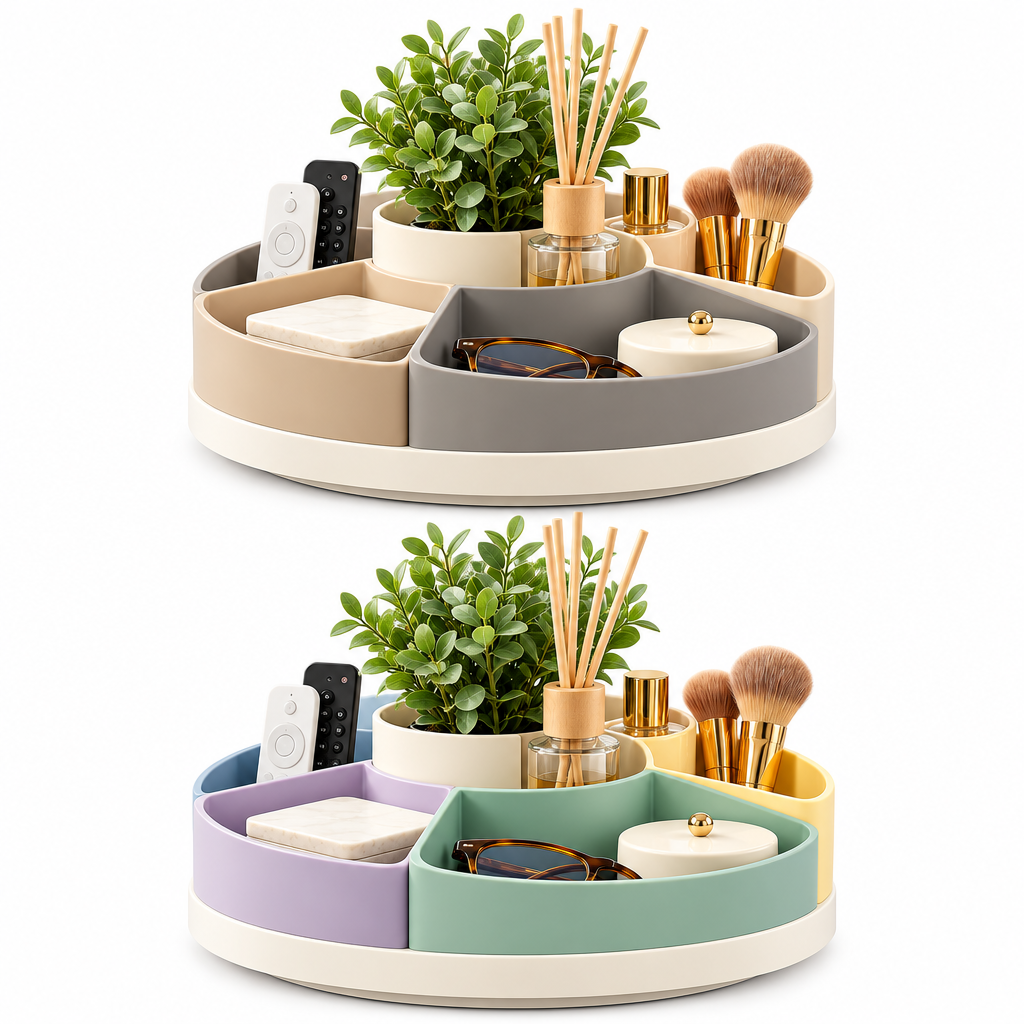 iverqena™ Rotating Round Organizer Tray image 3