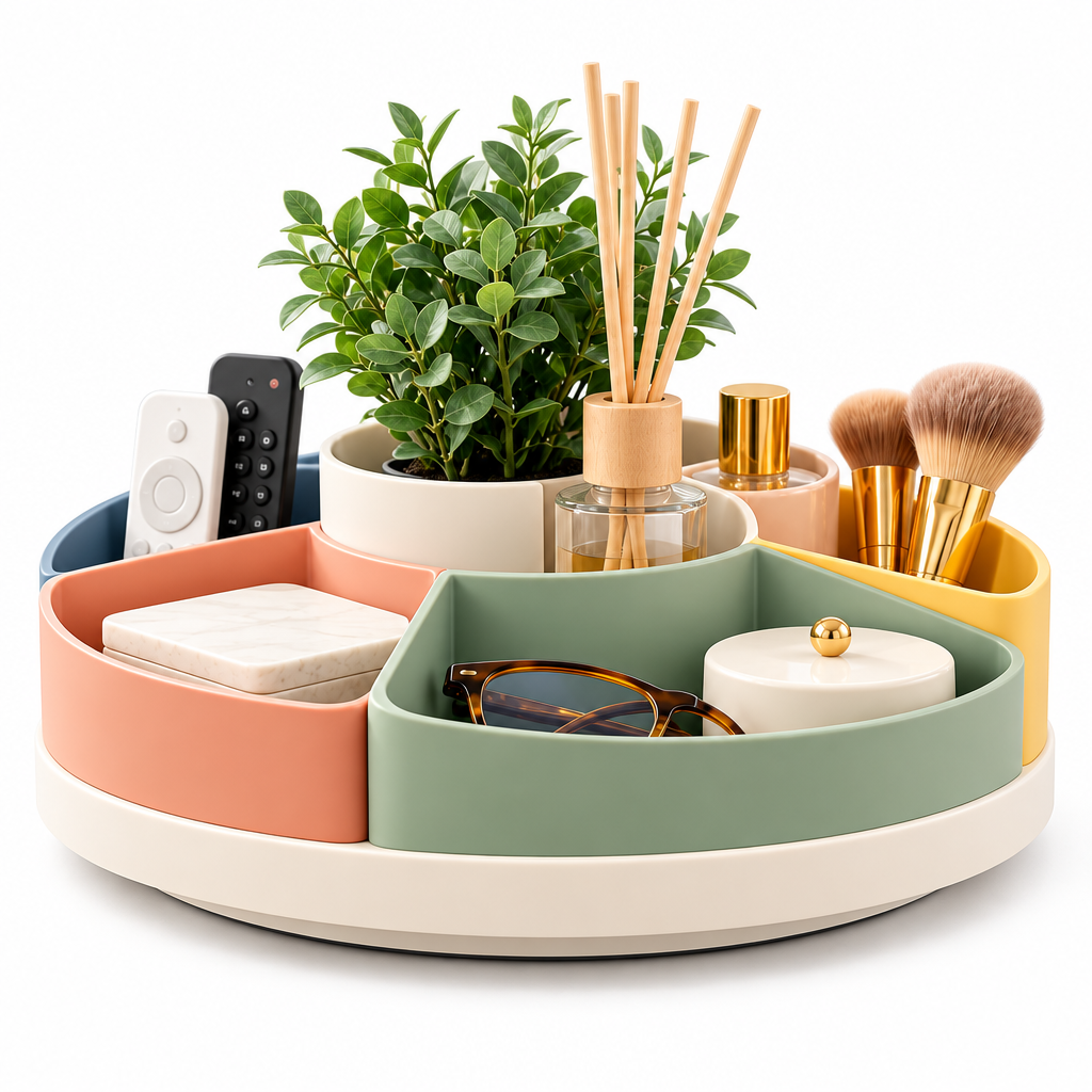 iverqena™ Rotating Round Organizer Tray image 4