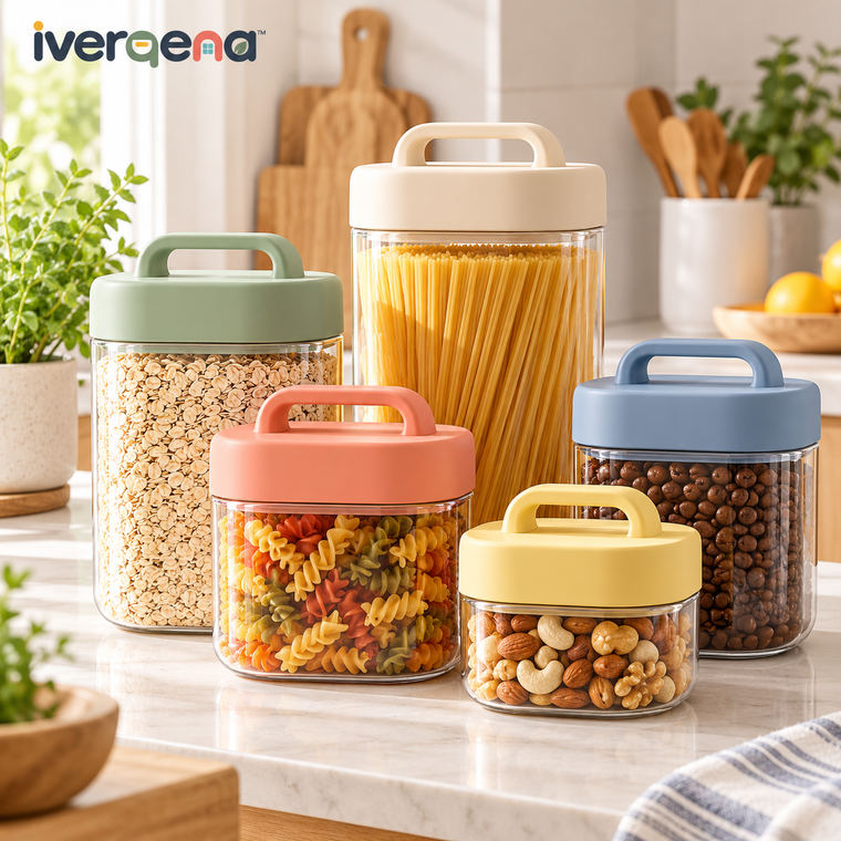 iverqena™ Color-Block Pantry Canister Set image 1
