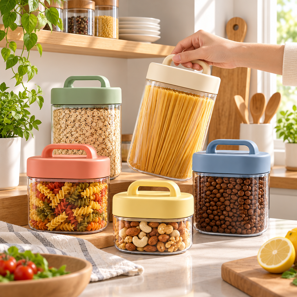 iverqena™ Color-Block Pantry Canister Set image 3