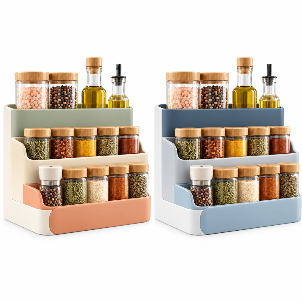 iverqena™ Tiered Colorful Spice Organizer image 4