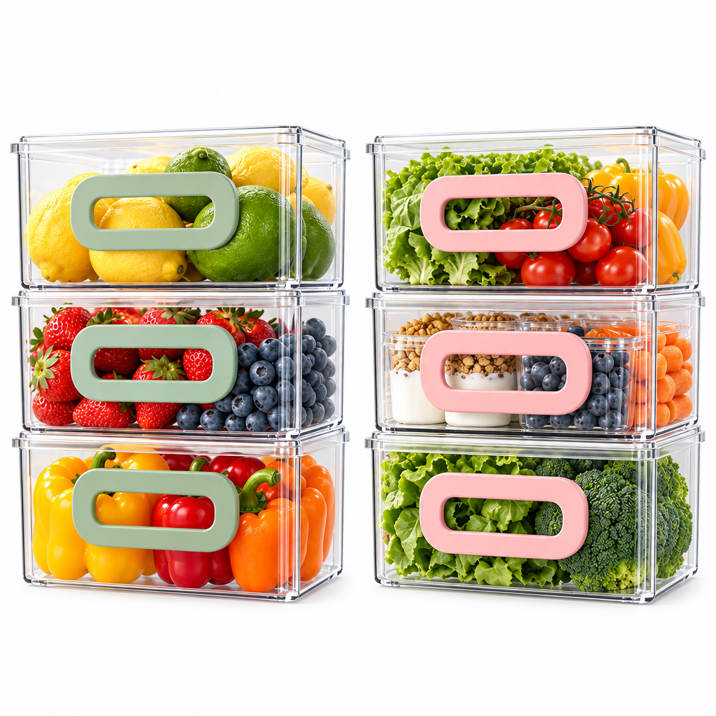 iverqena™ Stackable Fridge Storage Bins image 2