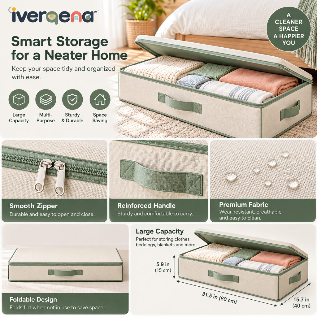 iverqena™ Soft-Tone Underbed Storage Box image 3