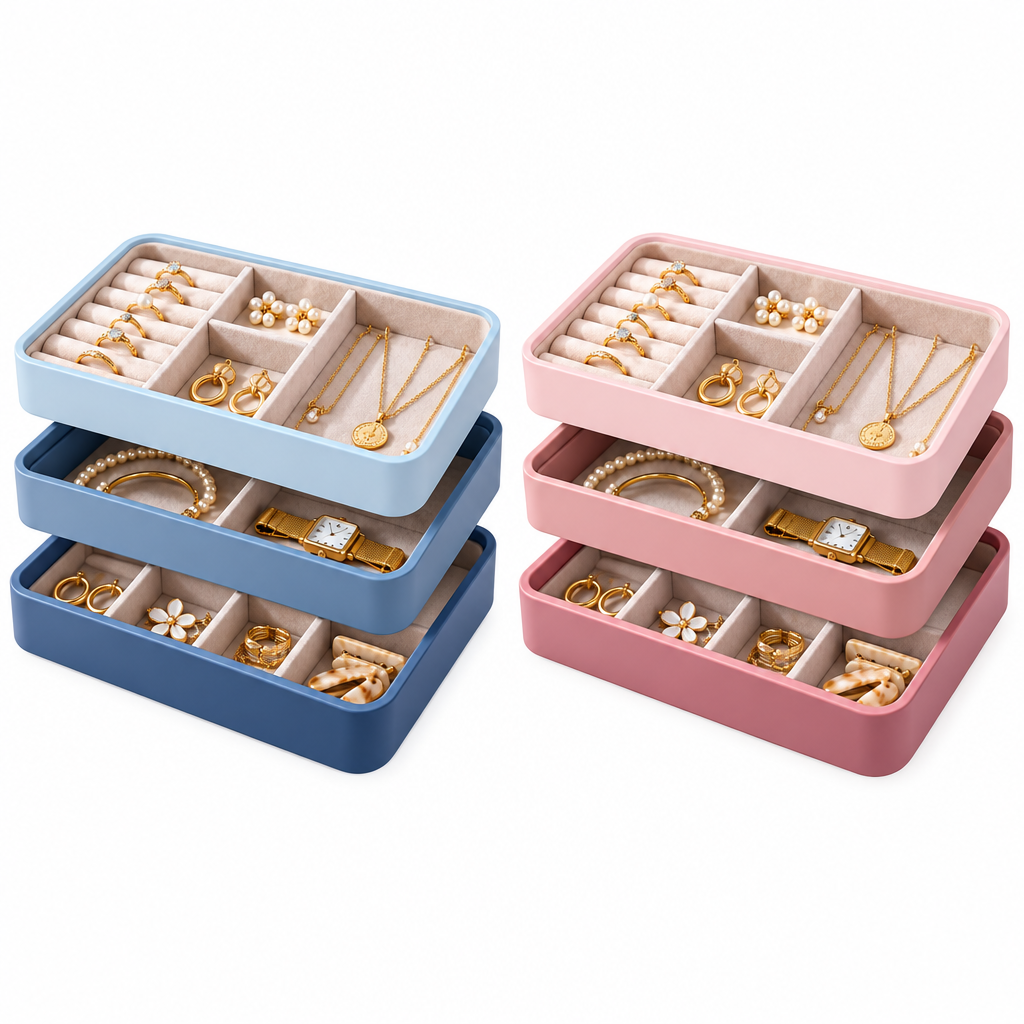 iverqena™ Stackable Jewelry Organizer Trays image 2