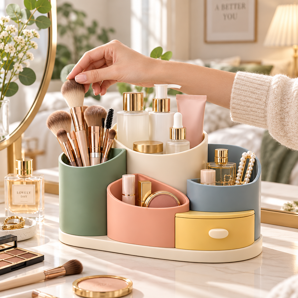 iverqena™ Sculptural Vanity Organizer image 3