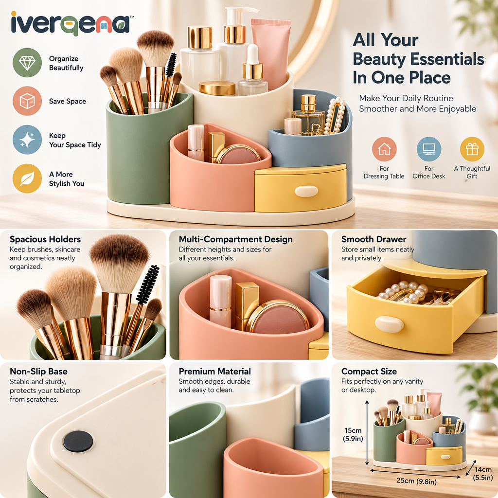 iverqena™ Sculptural Vanity Organizer image 5